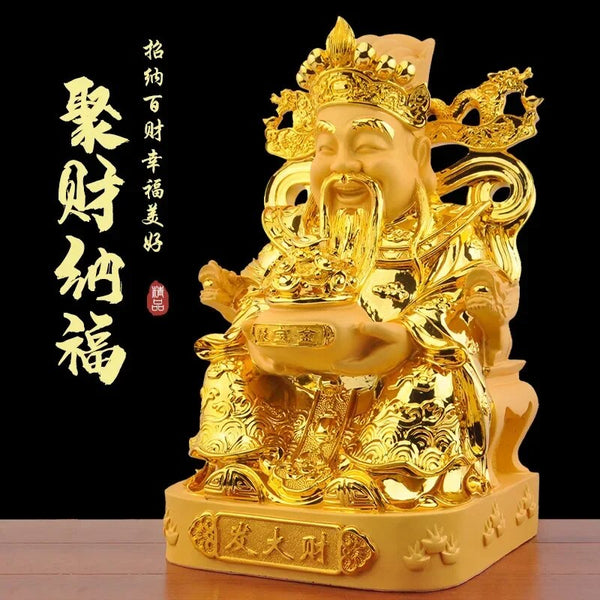 God Buddha Statue Home Living Room Wealth Attraction Decoration