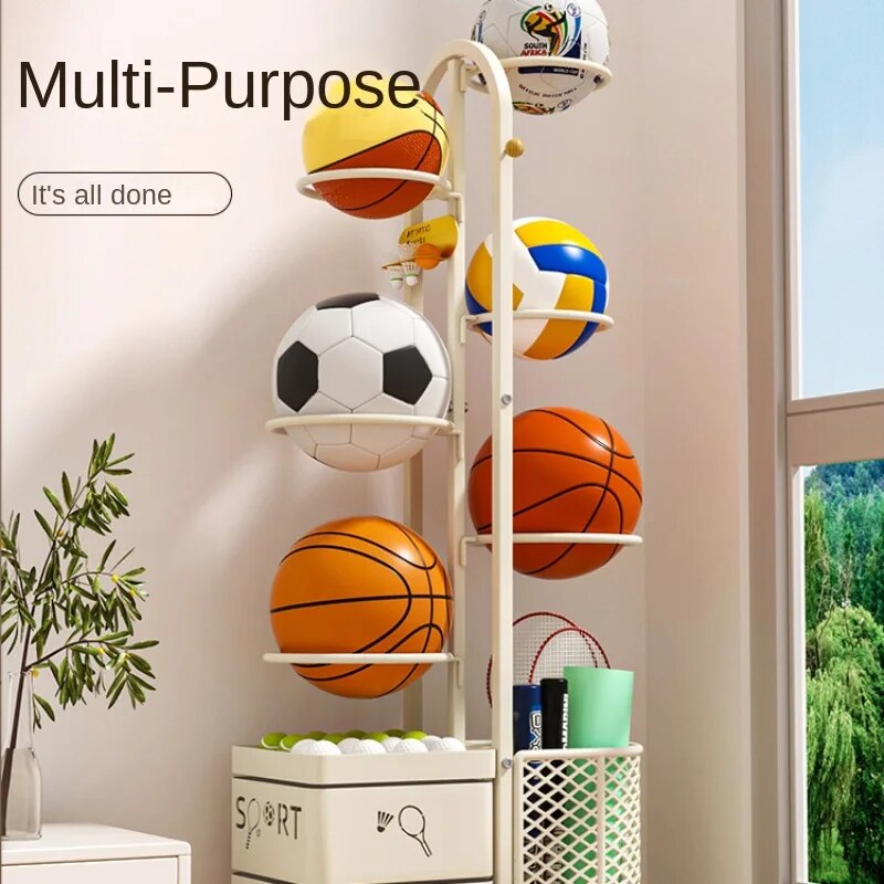 Home Sports Equipment Storage Rack Children's Football Basketball