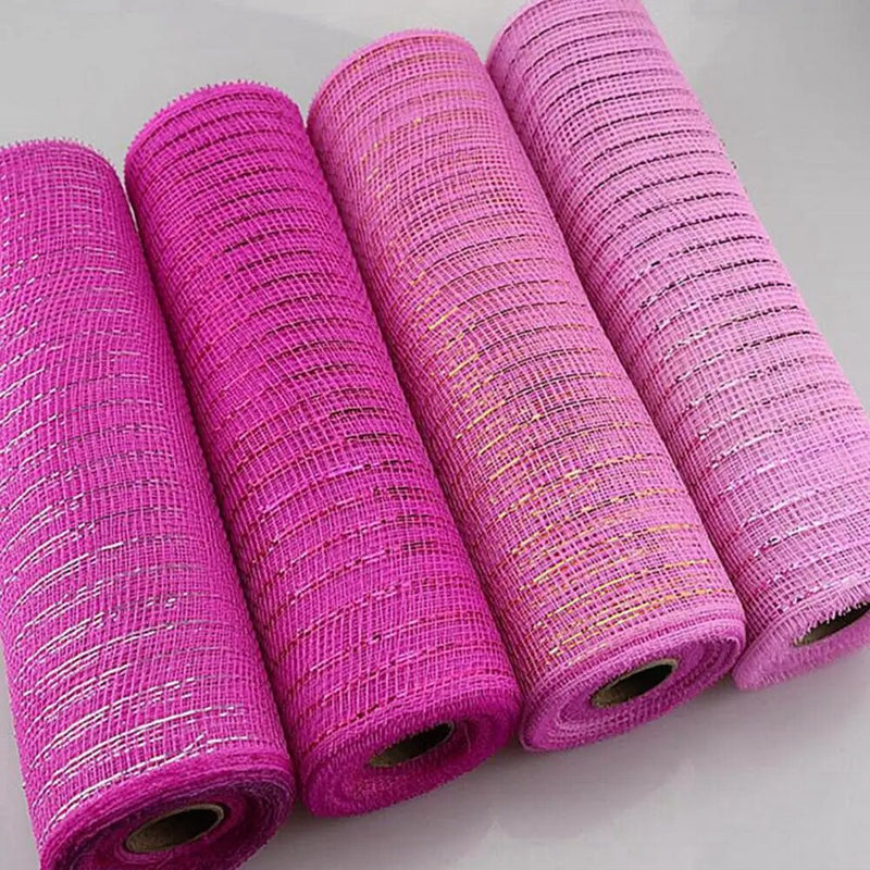 Attractive Excellent Poly Mesh Metallic Strips 15 Colors Mesh for Home decor