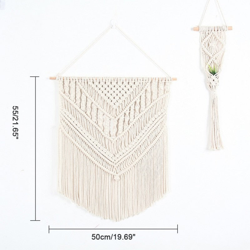 Macrame Wall Tapestry Hanging Decor