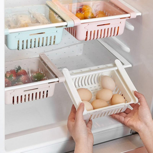 Adjustable Refrigerator Storage Basket